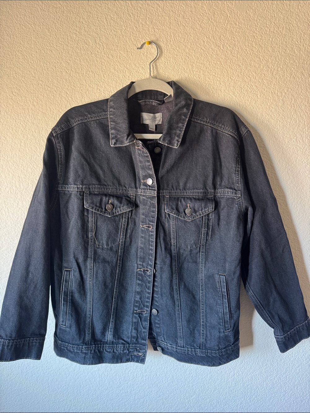 Universal Thread Women's Washed Black Denim Jacket